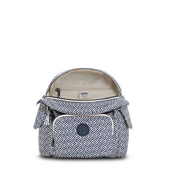 Kipling City Pack Mini Printed Rugzak Wit | België 1721LI